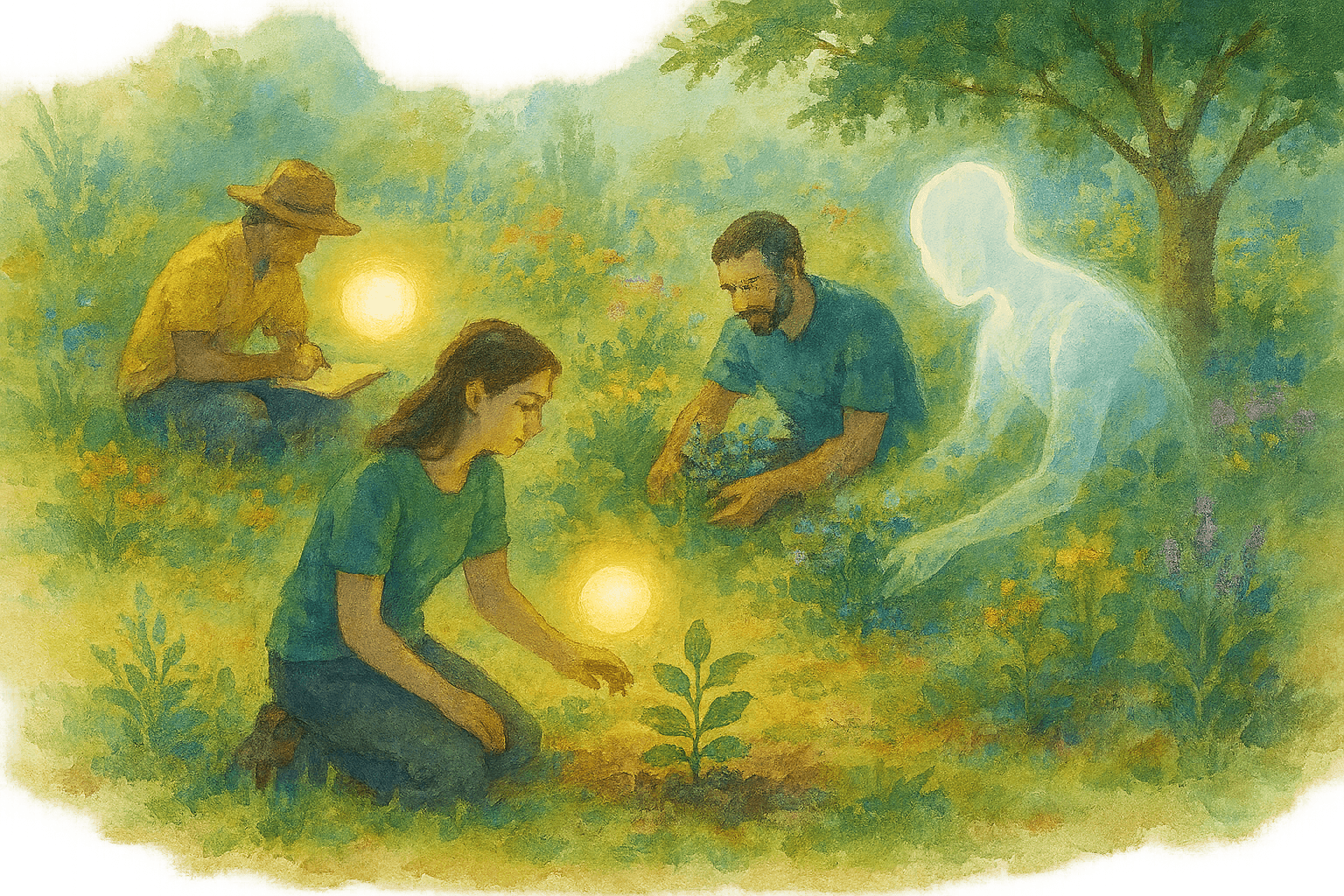 Muka logo with nature elements